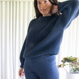 Micaela Greg Waffle Sweater